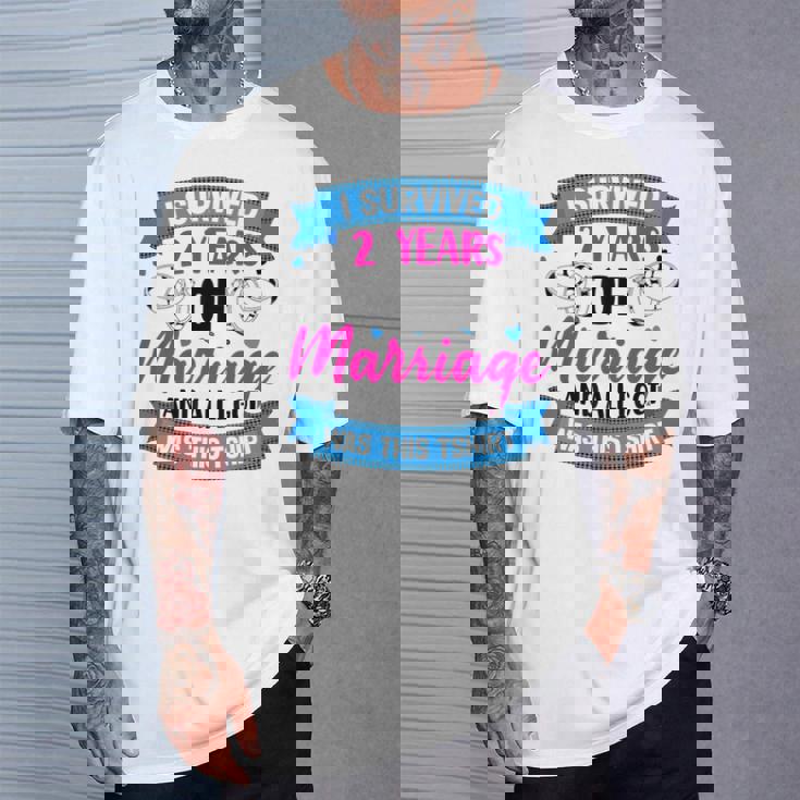 結婚2年 結婚2周年 Tシャツ 彼への贈り物