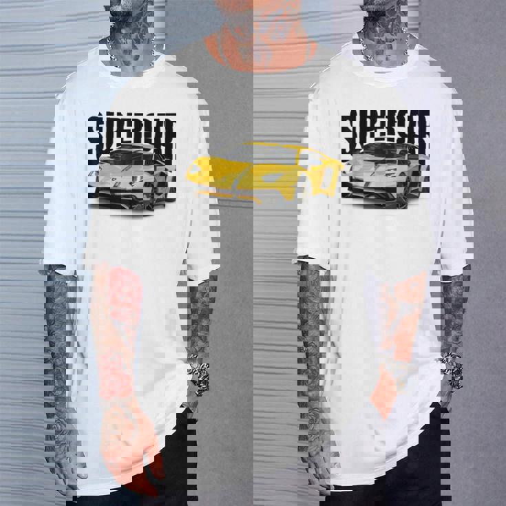 美しいエキゾチックなスーtシャツ、スポーツカー愛好家に最適。 Tシャツ 彼への贈り物