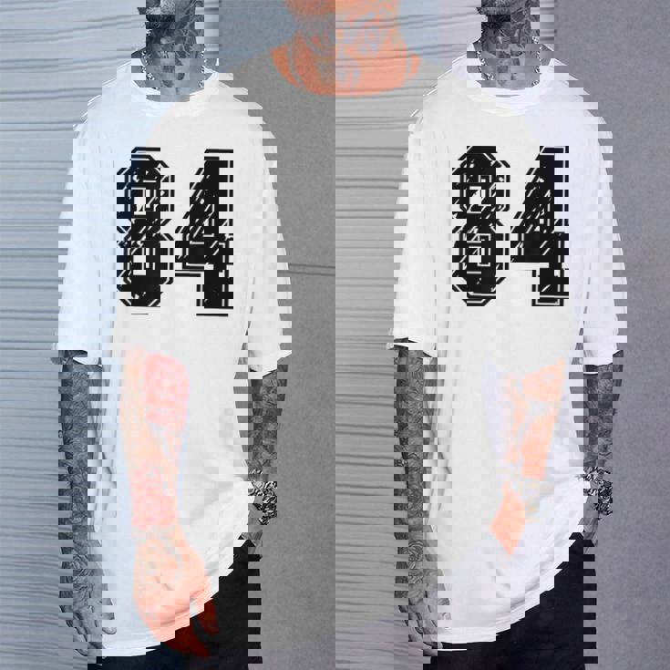 背番号 84 チーム短大スポーツ背番号付きユニフォーム Tシャツ 彼への贈り物