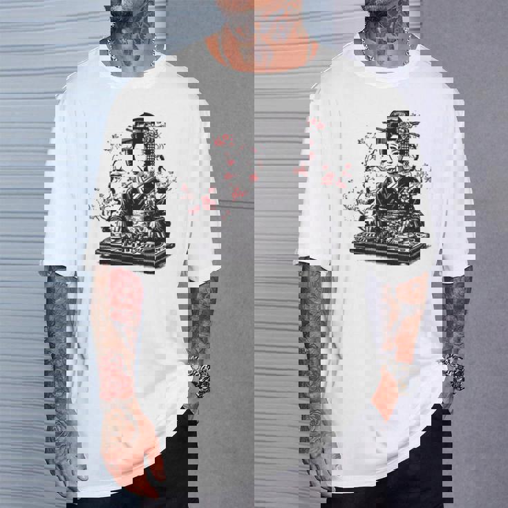 芸者 Dj 着物 和 美的 原宿 Tシャツ 彼への贈り物