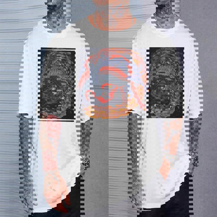 葛飾北斎作 鳳凰 長袖tシャツ Tシャツ 彼への贈り物