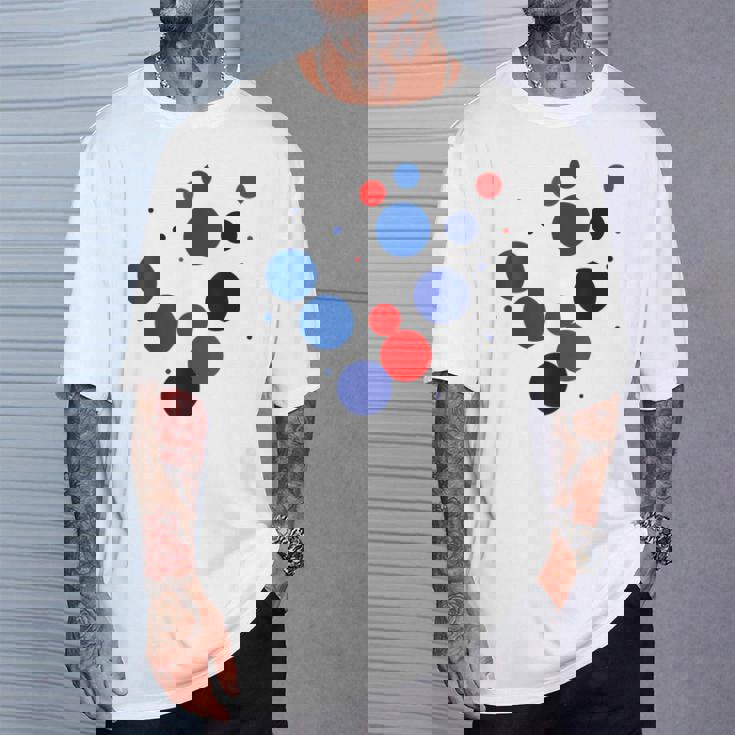 赤 青 ドット イベント 家族 お揃い Tシャツ 彼への贈り物