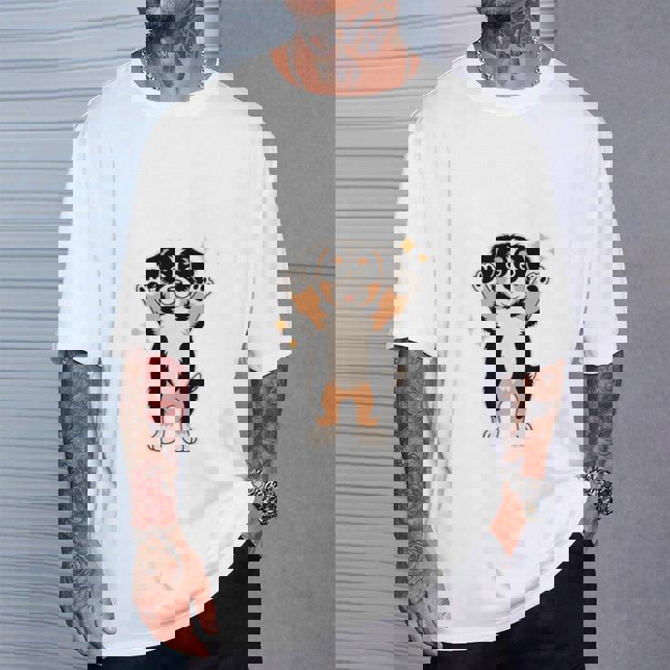 面白いtシャツ バーニーズ 犬 メンズ 犬好き グッズ かわいい おもしろ 面白い 服 ネタ 子供用 長袖tシャツ Tシャツ 彼への贈り物