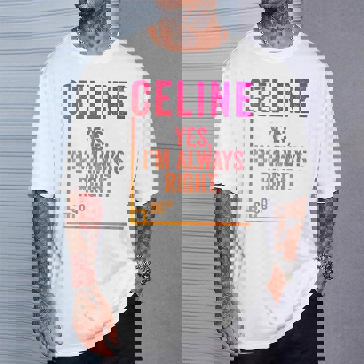 面白いセリーヌ 面白いセリーヌ 名前 誕生日シャツ ギフト Tシャツ 彼への贈り物