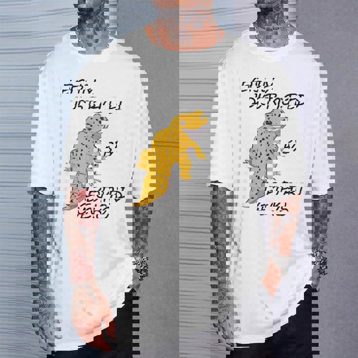 面白いヒョウモントカゲモドキ 発言するトカゲ 爬虫類 Tシャツ 彼への贈り物