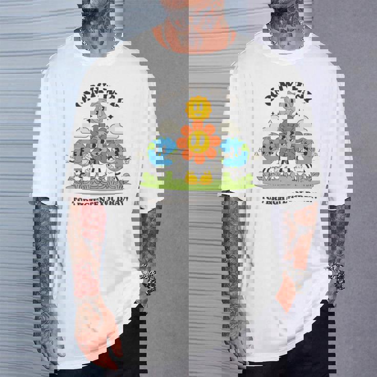 面白いポジティブスマイルサンガーデンハッピーガーデナー植物が育つ 長袖tシャツ Tシャツ 彼への贈り物