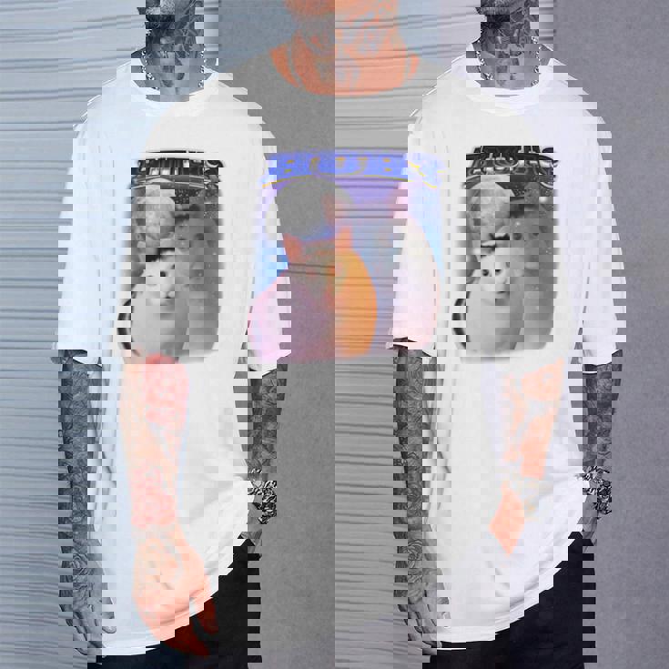 面白いミームハァキャット 長袖tシャツ Tシャツ 彼への贈り物