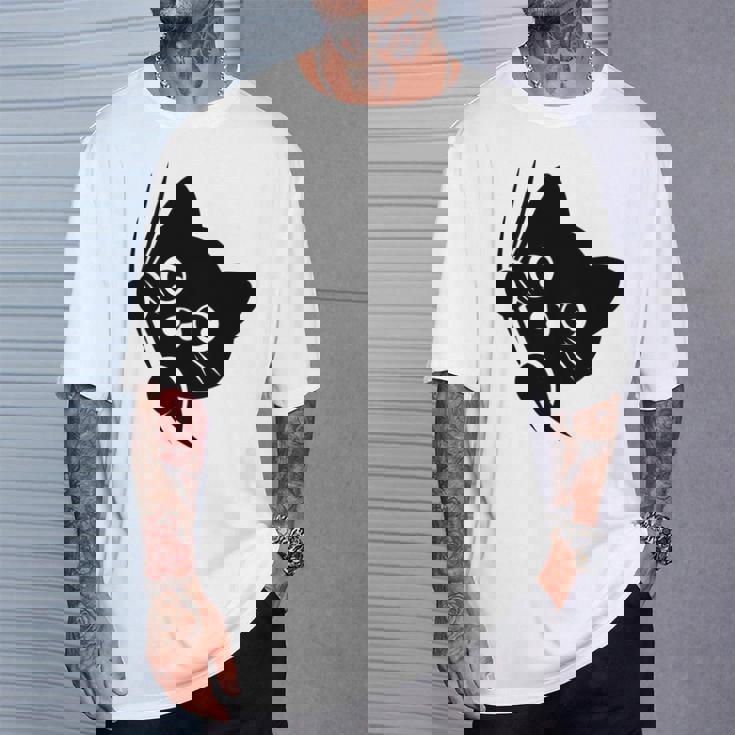 面白い猫 子猫 キティギフト 男性 女性 子供 男の子 女の子 長袖tシャツ Tシャツ 彼への贈り物