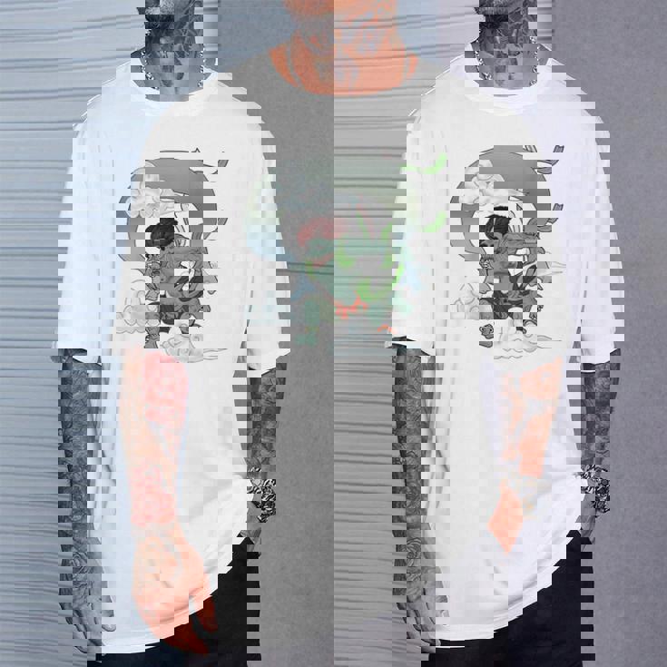 風神 日本の神 神話 守り神 Tシャツ 彼への贈り物