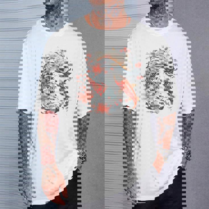 鯉 桜 長袖tシャツ Tシャツ 彼への贈り物