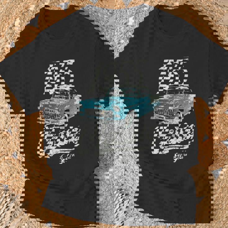 1955 シボレーベルエアブルー Tシャツ 高齢者への贈り物