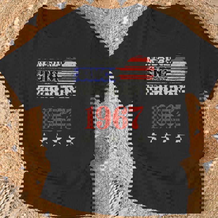 1967年以来素晴らしいヴィンテージアメリカ国旗クラシック1967年2月。 Tシャツ 高齢者への贈り物