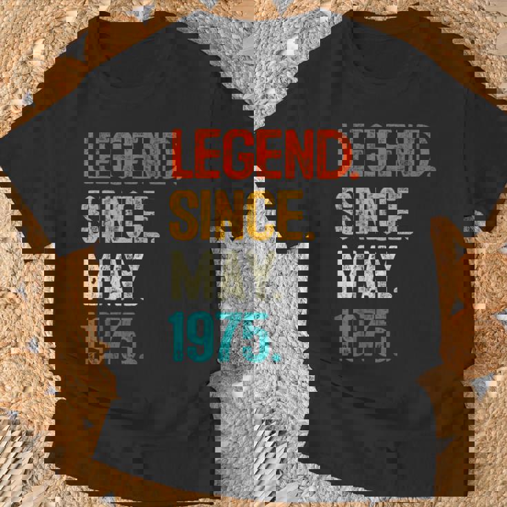 1975年5月からの伝説 50歳の誕生日プレゼント 50歳 Tシャツ 高齢者への贈り物
