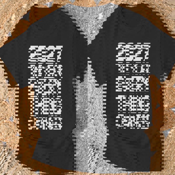 2027 すべてが変わる年 Tシャツ 高齢者への贈り物