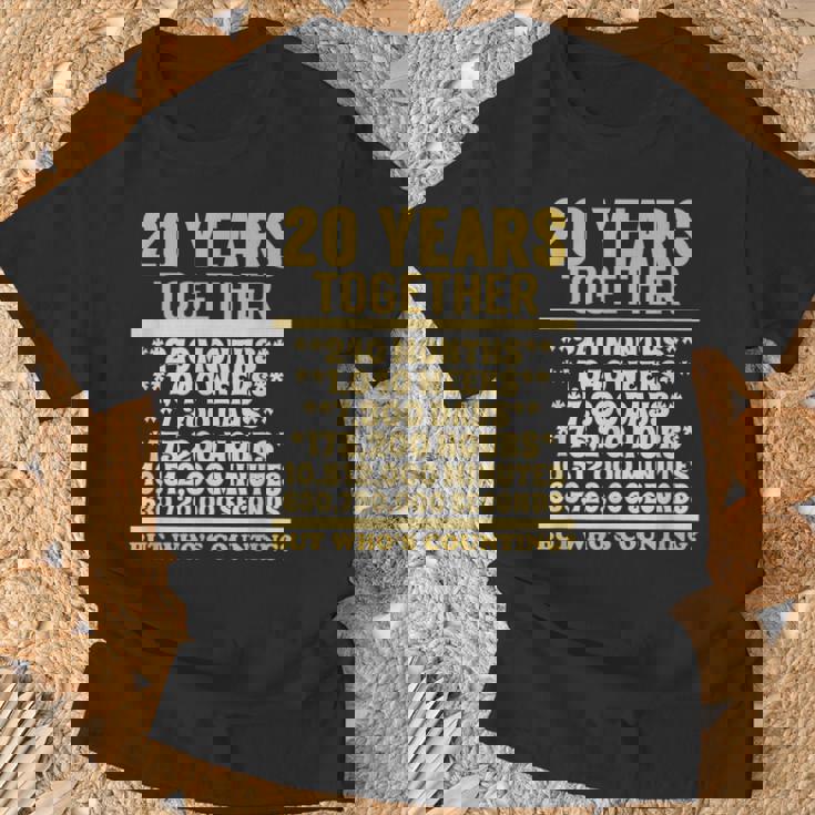 20周年記念tシャツ 20周年 結婚祝い カップル Tシャツ 高齢者への贈り物