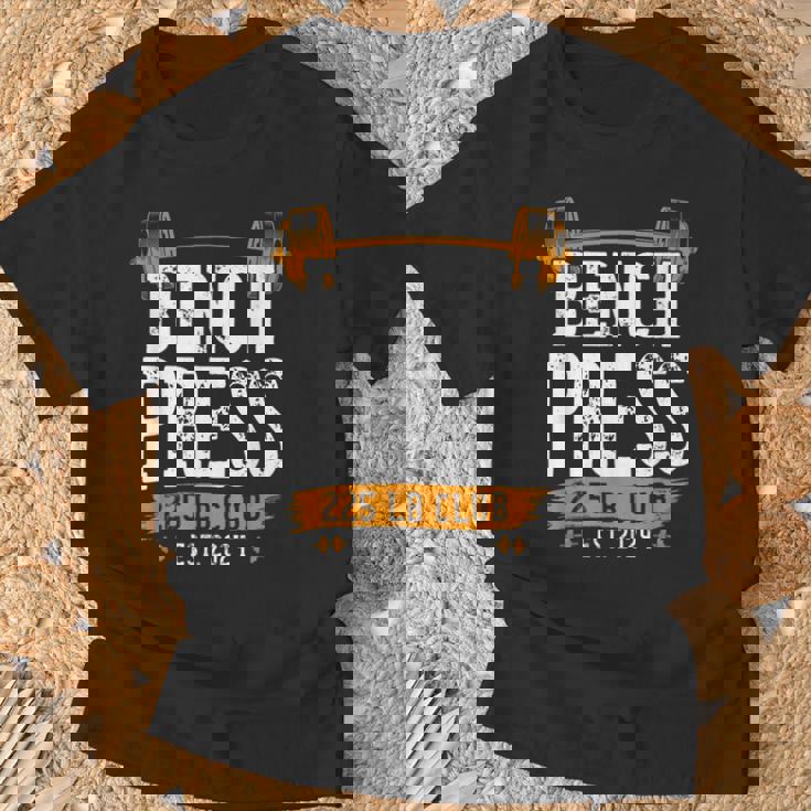 225ポンド ベンチプレス クラブ ベンチプレス ジム ワークアウト Tシャツ 高齢者への贈り物
