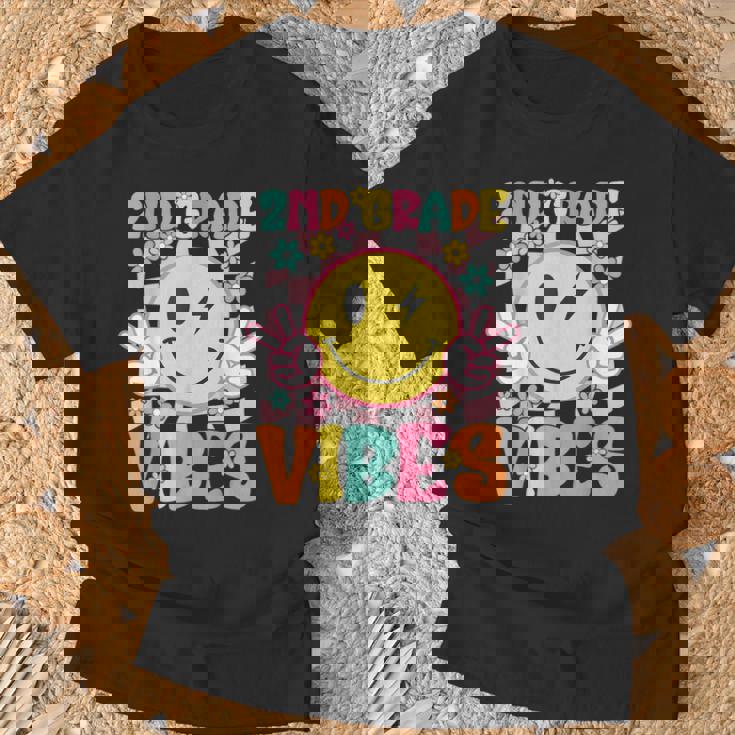 2年生 バイブス スマイルフェイス 新学期 2年生 Tシャツ 高齢者への贈り物