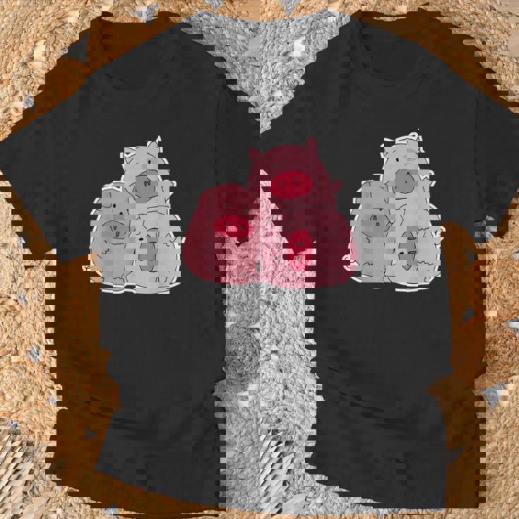 3匹の小さな豚 Tシャツ 高齢者への贈り物