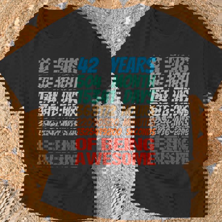 42歳 42歳 誕生日 女性 男性 42歳 誕生日 Tシャツ 高齢者への贈り物