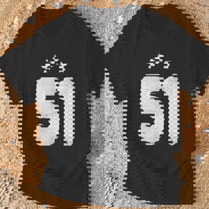 51 歳の誕生日番号 51 バルーン 51 歳の誕生日 Tシャツ 高齢者への贈り物