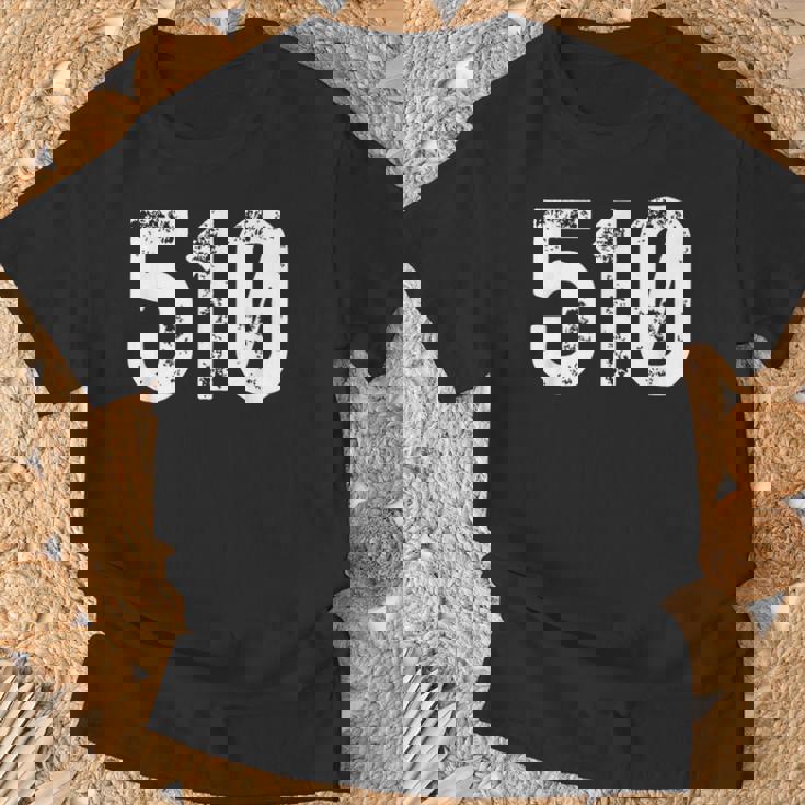 510 市外局番 オークランド Ca 携帯電話 市外局番510 Tシャツ 高齢者への贈り物