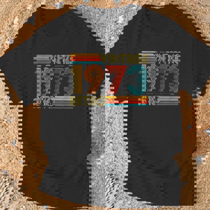 52歳の誕生日プレゼント 52歳 男性 女性 レトロ ヴィンテージ 1973 Tシャツ 高齢者への贈り物