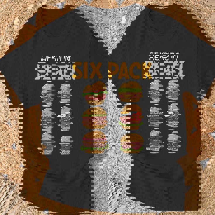 6パック バーガー Tシャツ 高齢者への贈り物