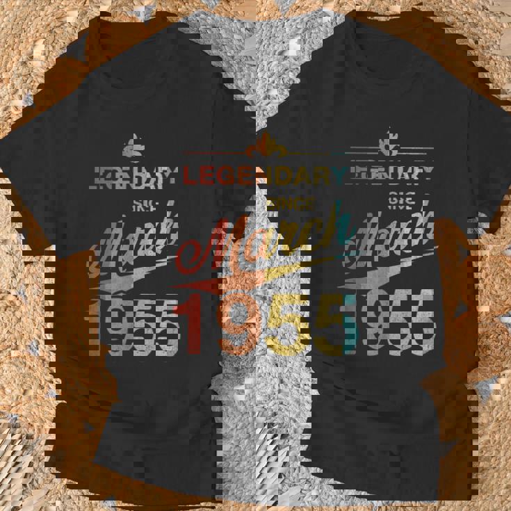 70Th Birthday 1955年3月生まれ 70歳 ヴィンテージ Tシャツ 高齢者への贈り物