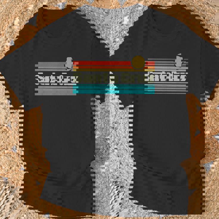 70年代80年代カリフォルニアcaレトロサンセットシティサンタクルーズ Tシャツ 高齢者への贈り物