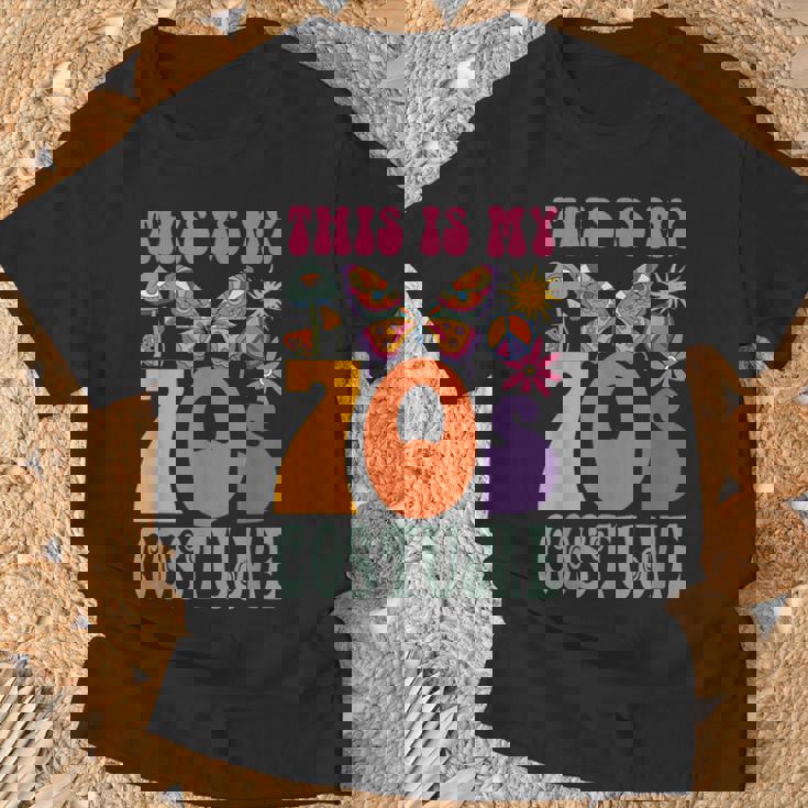 70年代ディスコ衣装 男女兼用 Peace Love ヒッピーコスチューム Tシャツ 高齢者への贈り物