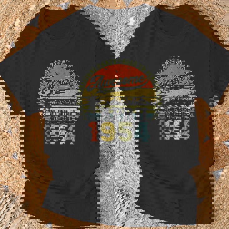 70歳 誕生日プレゼント 男性用 1954年4月 誕生日 ヴィンテージ Tシャツ 高齢者への贈り物