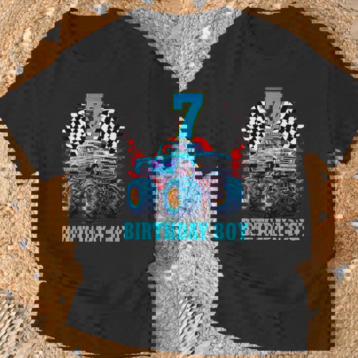 7歳 7歳の誕生日 男の子 モンスタートラック 車 Tシャツ 高齢者への贈り物