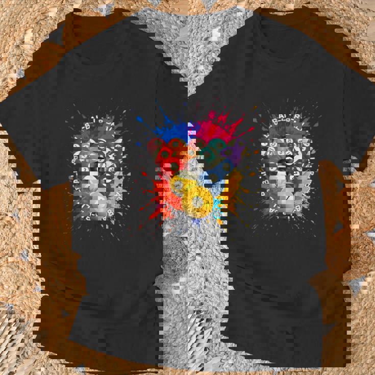 8-Ball Pool Team クールなグラフィックデザインリーグとトーナメント Tシャツ 高齢者への贈り物