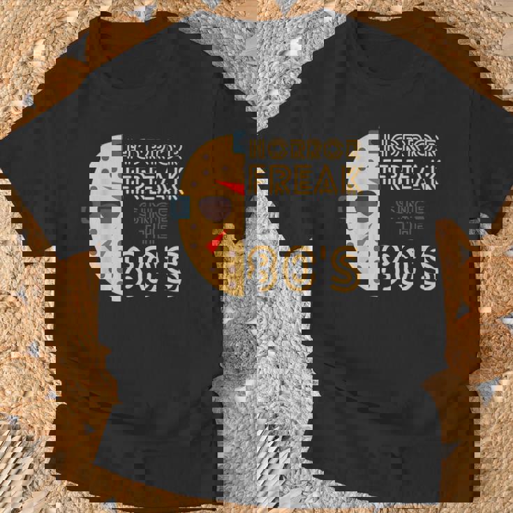 80年代以降のホラーフリーク、80年代スラッシャー映画 Tシャツ 高齢者への贈り物