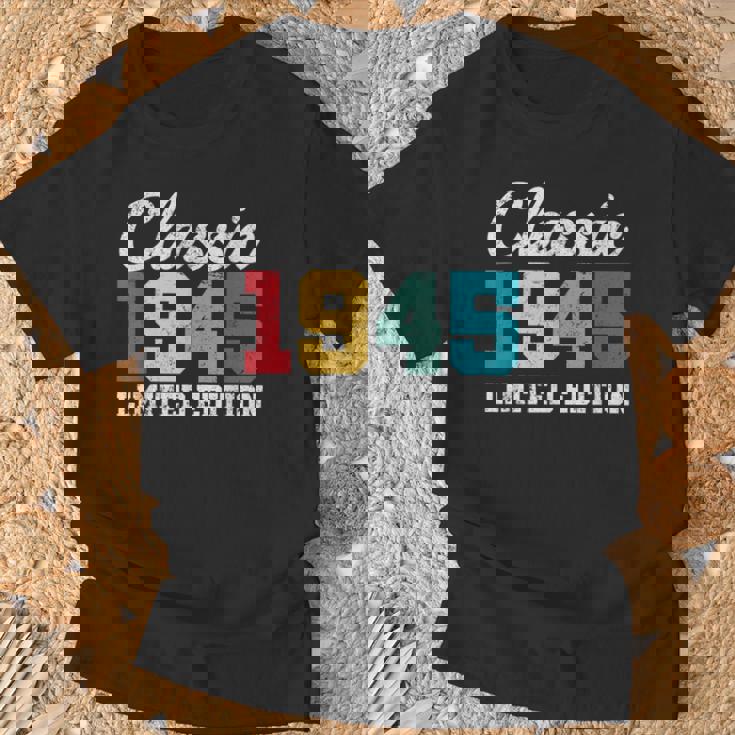 80歳クラシック1945年限定版レトロ80歳の誕生日 Tシャツ 高齢者への贈り物