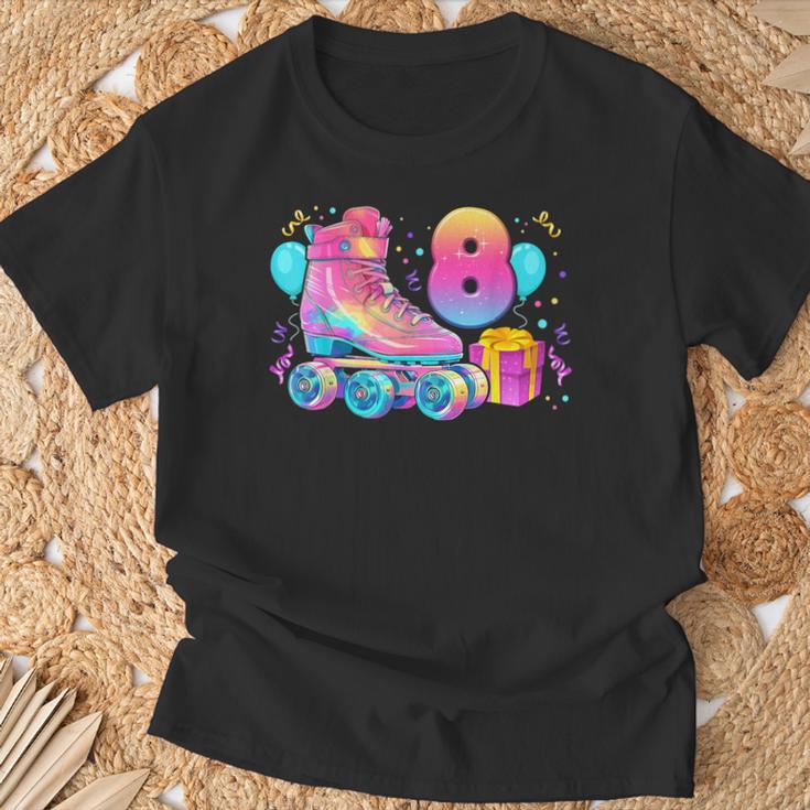 8º Cumpleaños Niña 8 Años Patines Número 8 Camiseta unisex Regalos para ancianos
