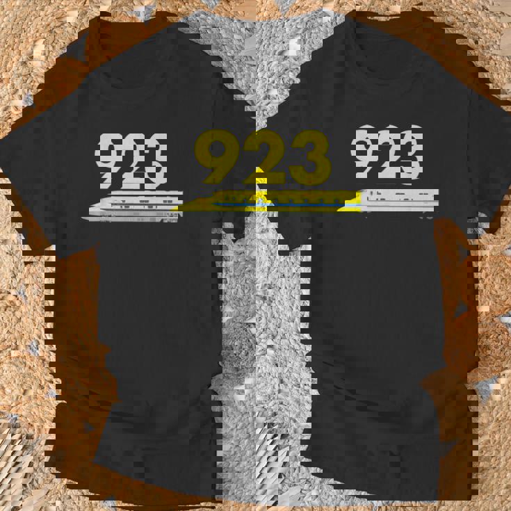 923形ドクターイエローT4 イラスト923テキスト Tシャツ 高齢者への贈り物