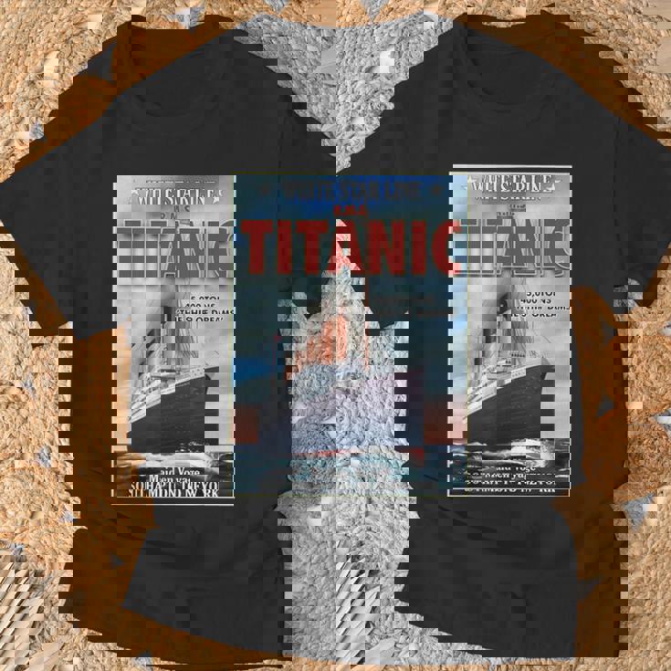 A 1912 ヴィンテージ タイタニック 航海船 クルーズ船 Tシャツ 高齢者への贈り物