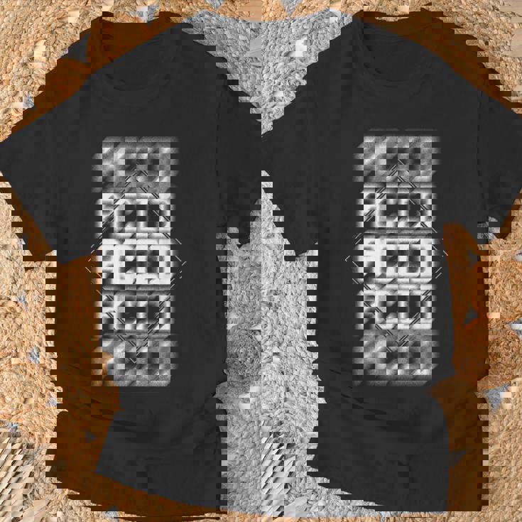 Acid House Trippy Blurry Techno Rave Edm ミュージックフェスティバル Tシャツ 高齢者への贈り物