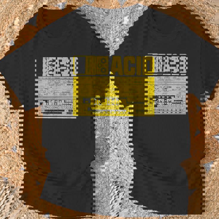 Acid Tb303 ベースペダル アナログシンセサイザー Dj Nerd Tシャツ 高齢者への贈り物