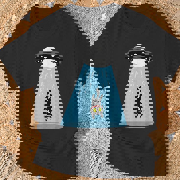 Alien Cat Abduction Ufo Cat Alien Abduction Tシャツ 高齢者への贈り物