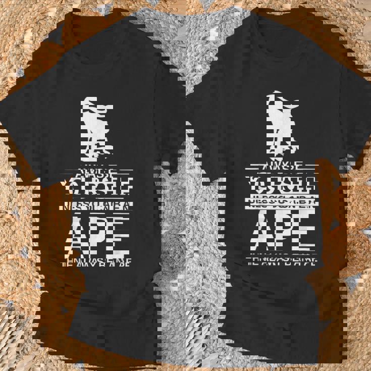 Always Be Yourself Ape メンズ レディース 猿 ゴリラ Tシャツ 高齢者への贈り物