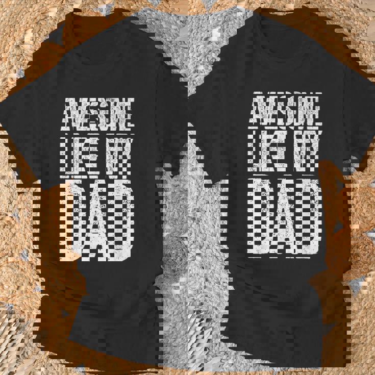 Awesome Like My Dad シャツ キッズ 息子 娘 父の日 Tシャツ 高齢者への贈り物