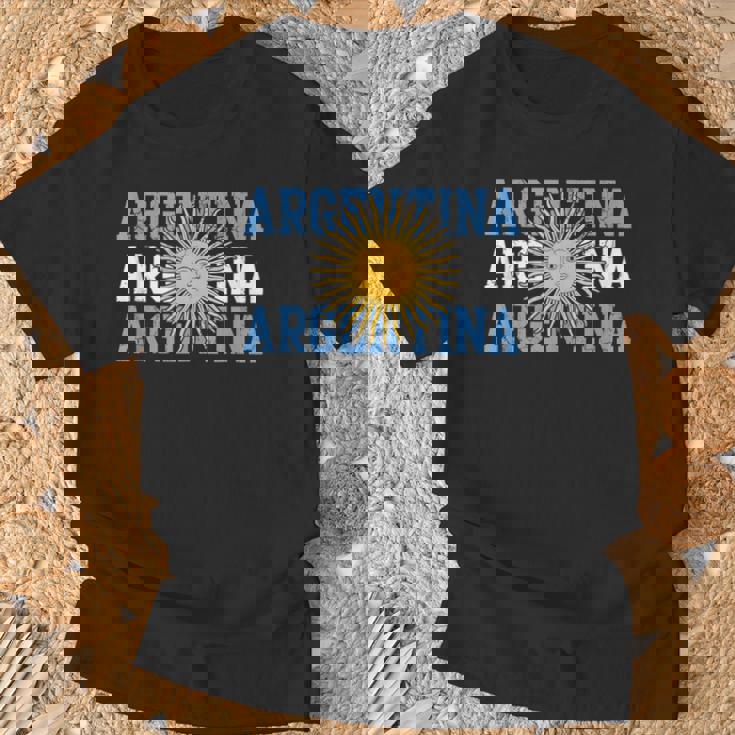 Bandera Patriótica Argentina Inspirada En Elol In Mangas Camiseta unisex Regalos para ancianos
