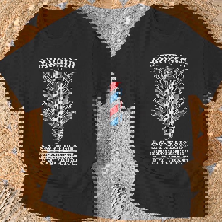 Barber ヘアドレッサー ヘアスタイリスト バーバーショップ バーバー Tシャツ 高齢者への贈り物