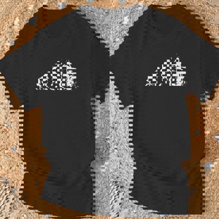 Baterista Evolución Divertido Música Percusión Fan Camiseta unisex Regalos para ancianos