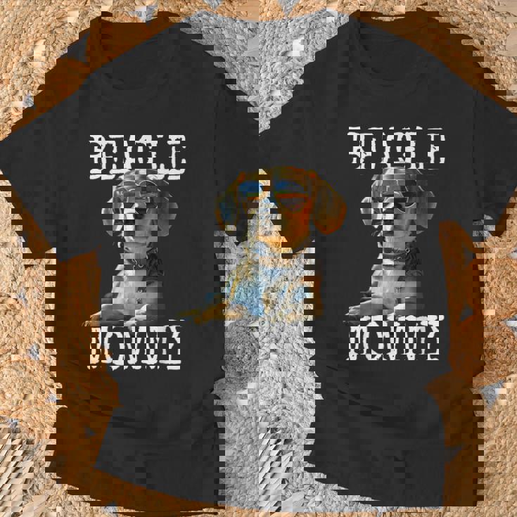 Beagle Mommyビーグル ママ フンデ ママについてつぶやく イングリッシュ・ビーグル ママ Tシャツ 高齢者への贈り物