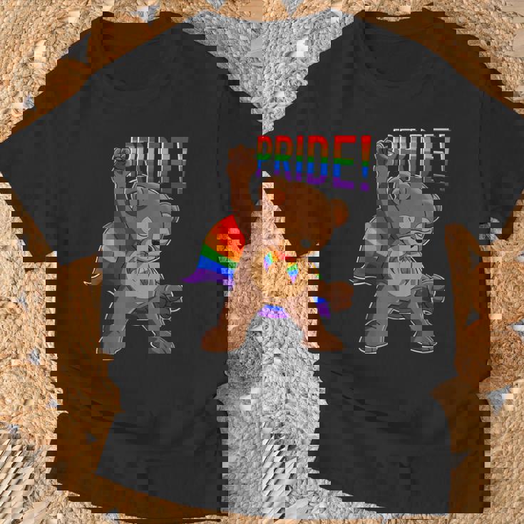 Bear I Lgbtq Flag I レインボー フラッグ I Gay Pride Tシャツ 高齢者への贈り物