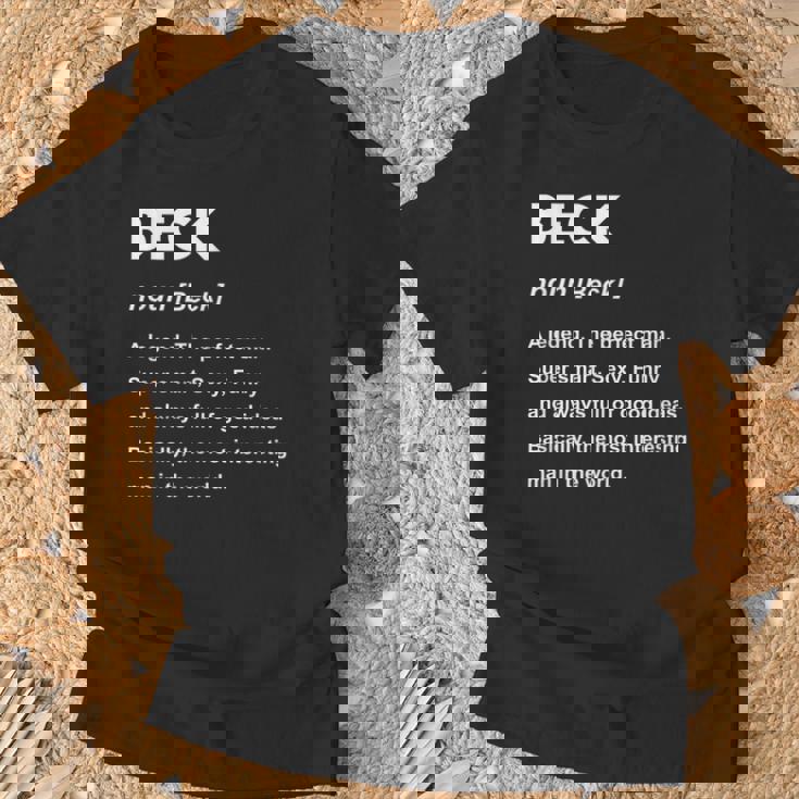 Beck ネームシャツ Tシャツ 高齢者への贈り物