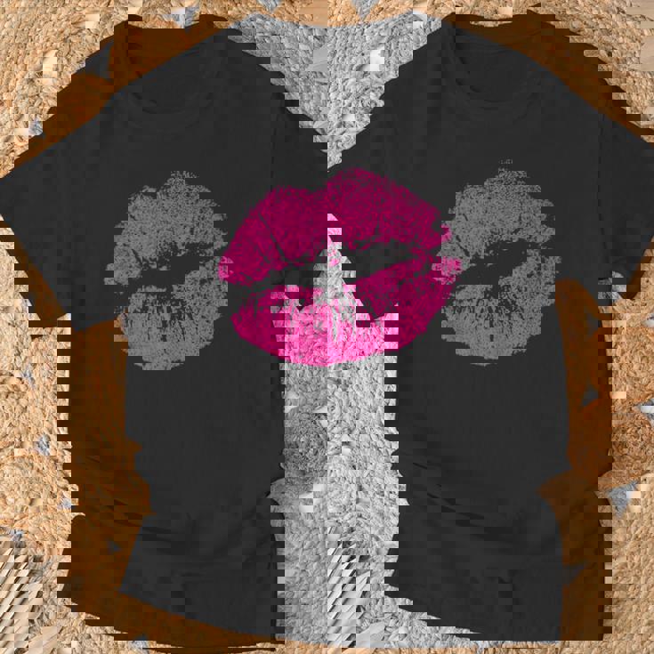 Besoexy Con Estampado De Labios Rosados Para Eseductoras Y Novias In Mangas Camiseta unisex Regalos para ancianos